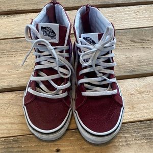 Vans High-top Skate Sneaker Girls Size 2.5
